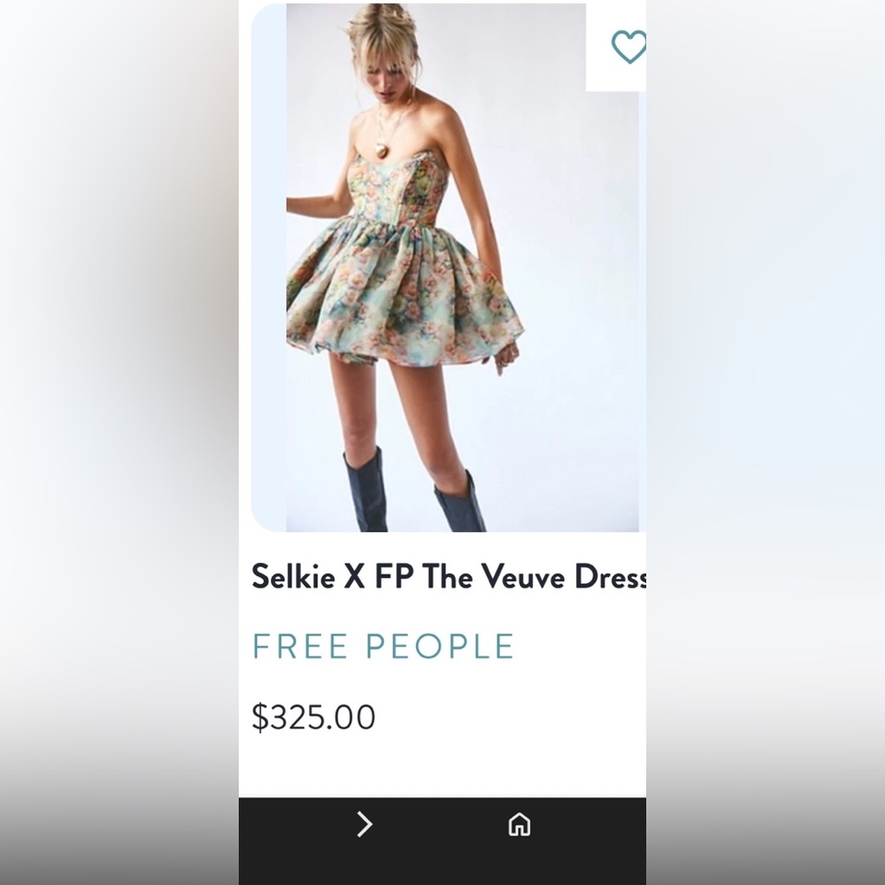 Selkie Pastel Floral tube dress